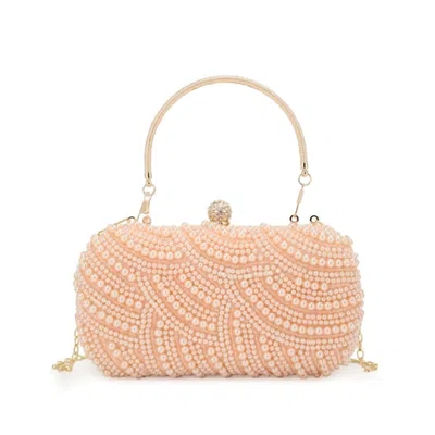 Kayla + Ava Women's Pippa Hard Case W/top Handle Clutch In Pink