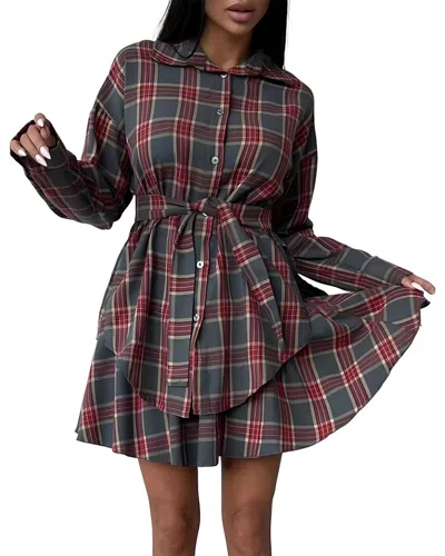 Kayla Paris 2pc Shirt & Skirt Set In Multi