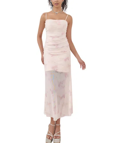 Kayla Paris Amina Glam Midi Dress In Pink