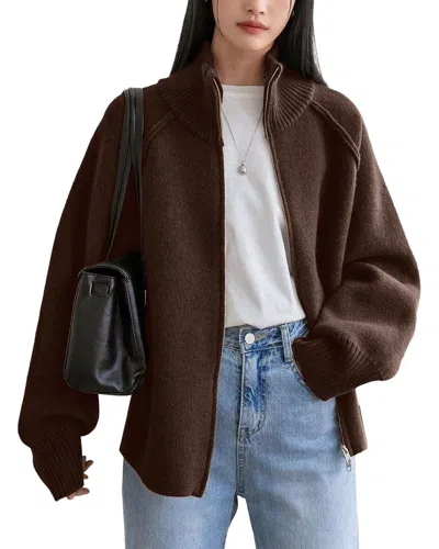 Kayla Paris Cardigan In Brown