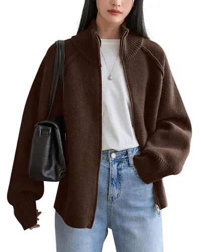 Kayla Paris Cardigan In Brown