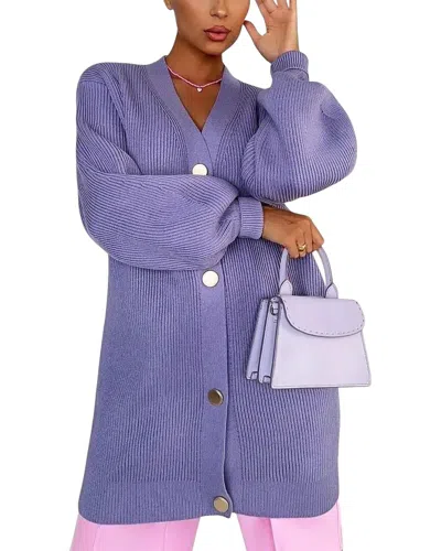 Kayla Paris Cardigan In Purple