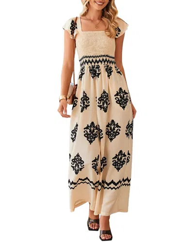 Kayla Paris Jumpsuit In Beige