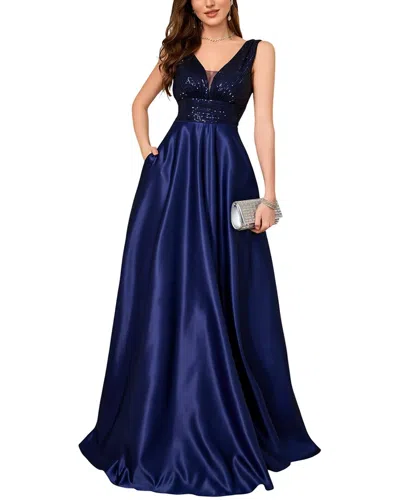 Kayla Paris Maxi Dress In Blue