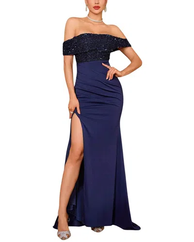 Kayla Paris Maxi Dress In Blue