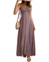 Kayla Paris Maxi Dress In Gray