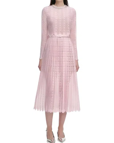 Kayla Paris Midi Dress In Pink