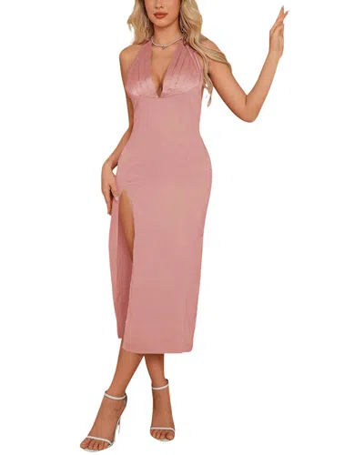Kayla Paris Midi Dress In Pink