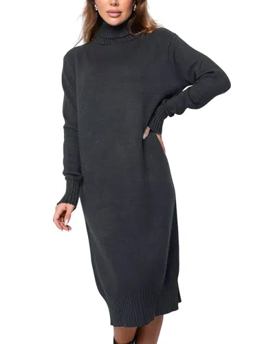 Kayla Paris Midi Dress In Gray