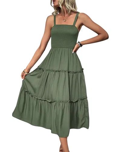Kayla Paris Midi Dress In Green