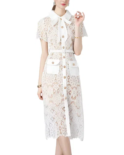 Kayla Paris Midi Dress In White