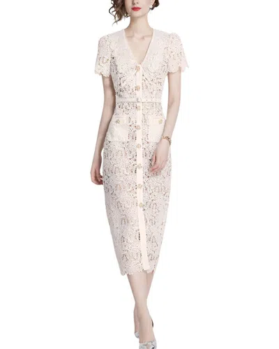 Kayla Paris Midi Dress In White