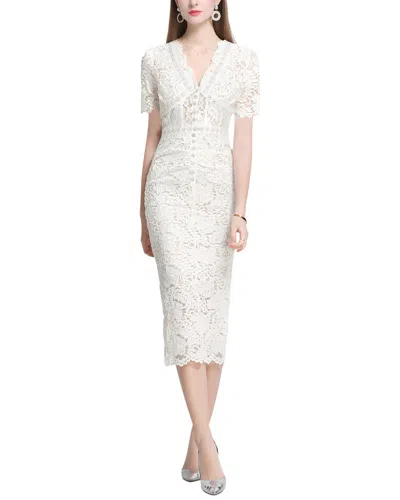 Kayla Paris Midi Dress In White