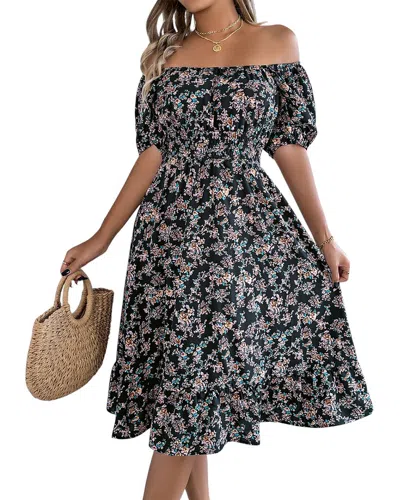 Kayla Paris Off-shoulder Dress In Multi