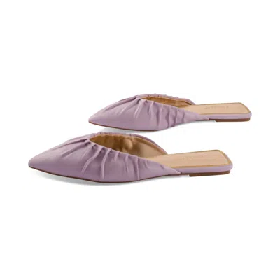 Kayleen By Los Angeles Women's Caralyn Faux Leather Sandals In Lilac In Blue