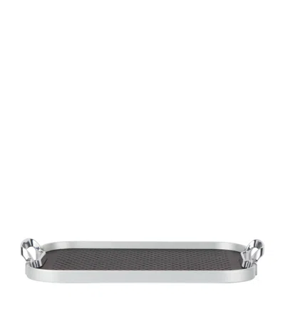 Kaymet Cut Out Serving Tray In Black