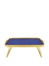 Kaymet Diamond Lap Tray In Blue