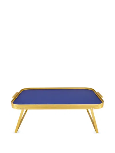 Kaymet Diamond Lap Tray In Blue