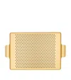 Kaymet Pressed Rubber Grip Tray In Gold