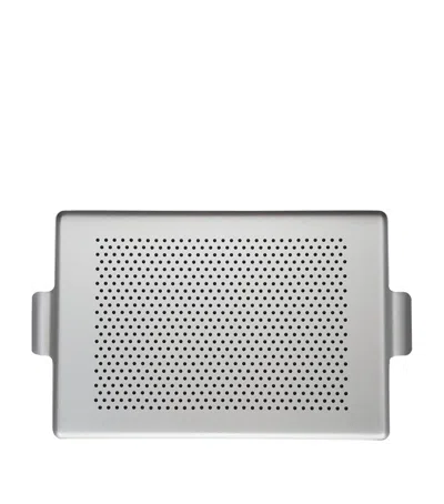 Kaymet Pressed Rubber Grip Tray In Silver