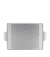 Kaymet Pressed Serving Tray In Silver