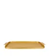 Kaymet Ribbed Serving Tray In Gold