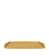 Kaymet Ribbed Serving Tray In Gold