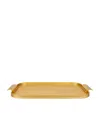 Kaymet Ribbed Serving Tray In Gold