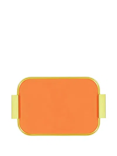 Kaymet Ribbed Tray In Orange