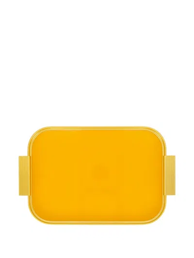 Kaymet Ribbed Tray In Yellow