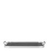 Kaymet Rubber Grip Cut-out Handle Tray In Black