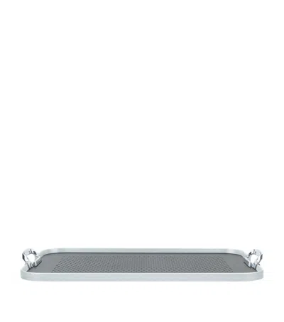 Kaymet Rubber Grip Cut Out Handle Tray In Black