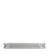 Kaymet Rubber Grip Cut-out Handle Tray In Silver