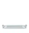 Kaymet Rubber Grip Cut Out Handle Tray In Silver
