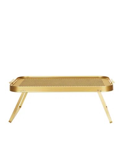 Kaymet Rubber Grip Lap Tray In Gold