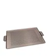 Kaymet Rubber Grip Serving Tray In Brown
