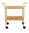 Kaymet Two-tier Rubber Grip Trolley In Gold