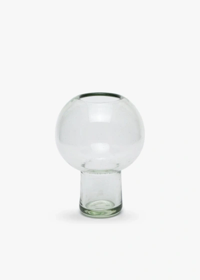 Kayu Blair Handblown Glass Bud Vase In Transparent