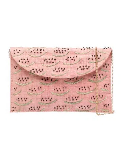 Pre-owned Kayu Canvas Clutch In Pink
