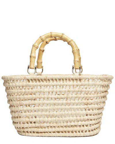 Kayu Lea Straw Tote In Brown