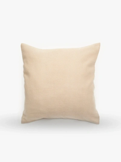 Kayu Micah Handwoven 100% Cashmere Pillow Cover In Neutral
