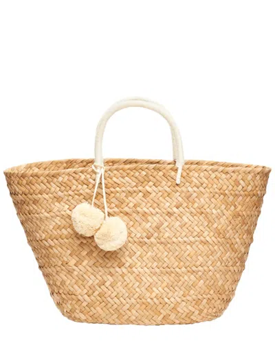 Kayu Oversized St Tropez Straw Tote In White
