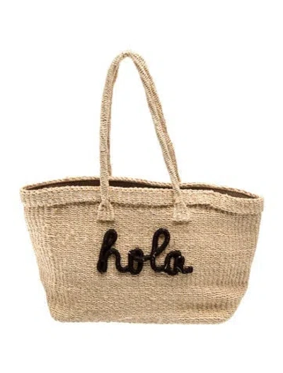 Pre-owned Kayu Raffia Shoulder Bag In Neutral