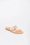 Kayu Santorini Vegetable Tanned Leather Sandal In Beige