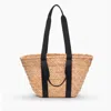 Kayu Selma Straw Tote Bag In Natural In White