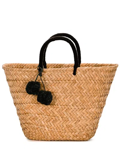 Kayu St Tropez Straw Tote In Black