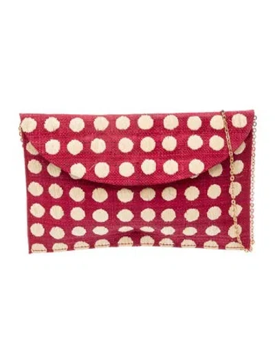 Pre-owned Kayu Straw Clutch In Multicolor