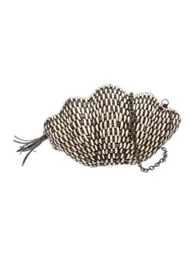 Pre-owned Kayu Straw Evening Bag
