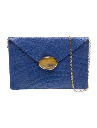 Pre-owned Kayu Straw Shoulder Bag In Blue