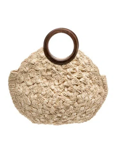 Pre-owned Kayu Straw Top Handle Bag In Neutral